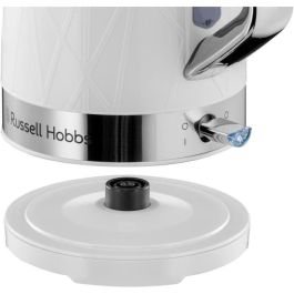 Russell Hobbs 28080-70 Estructura 1.7L Hervidor, Hervido rápido, Menor consumo de energía, Base multidireccional de 360 ° - Blanco