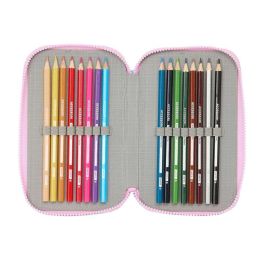 Plumier Triple Frozen Cool days Violeta Azul cielo 12,5 x 19,5 x 5,5 cm 36 Piezas