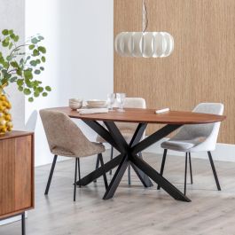 Mesa Comedor Madera de Mango Salón 200 X 100 X 76 cm