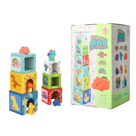 Imaginovo Juego Infantil Cubos Apilables Nidos Dinosaurios +12 meses 12 Piezas 13x13x13cm Precio: 24.89000008. SKU: B168NDVXA5