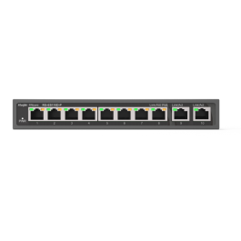 Ruijie Networks RG-ES110D-P Switch No Administrado Fast Ethernet (10/100) con 8 Puertos PoE+, 2 Puertos Gigabit, Negro Precio: 101.98999976. SKU: B1BGN7NGJR