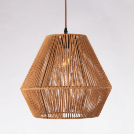 Lampara Colgante Buenavista Cuerda Natural Estilo Rústico SKD-P80053 E27 Precio: 51.49999943. SKU: B1CQKB42AA