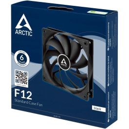 ARCTIC F12 Ventilador para Carcasa de Ordenador, 120mm, 1350 RPM, Bajo Ruido (0.3 sonio), Negro