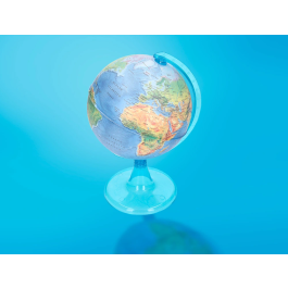 Liderpapel Globo Terráqueo Mapa Físico Diámetro 15 cm Esfera Decoración Hogar Oficina Regalo