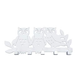 Perchero de Pared Versa Blanco Metal Hierro Familia Búhos 2 X 17 X 39 CM Precio: 7.49999987. SKU: B1F364M5Q5