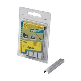 Wolfcraft 7026000 Grapas Lomo Ancho 6mm Tipo 053 Pack 2000 Unidades Precio: 6.59000001. SKU: S7907663