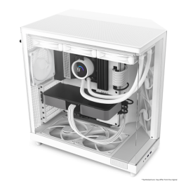 NZXT H6 Air Flow Midi Torre PC Blanco con 3 Ventiladores 120mm, Soporte ATX/micro ATX/Mini-ITX, Vidrio Templado - CC-H61FW-01 NZXT H6 Air Flow Midi Torre PC Blanco con 3 Ventiladores 120mm, Soporte ATX/micro ATX/Mini-ITX, Vidrio Templado - CC-H61FW-01