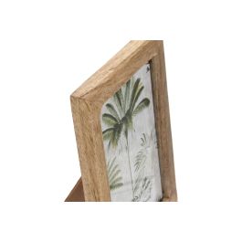 DKD Home Decor Marco de Fotos 13x18cm / 20x15 cm Marrón, Madera de Mango y Cristal, Acabado Natural, Bordes Redondeados (Pack 4)