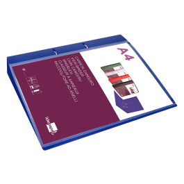 Liderpapel Carpeta Canguro 2 Anillas 40 mm Mixtas Polipropileno DIN A4 Azul Translúcido