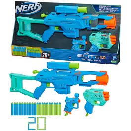 Hasbro F6146 Nerf Elite 2.0 Tactical Pack: 3 Lanzadores Blaster de Dardos y 20 Dardos Elite de Espuma para Niños +8 Años Precio: 37.8900005. SKU: S2428992