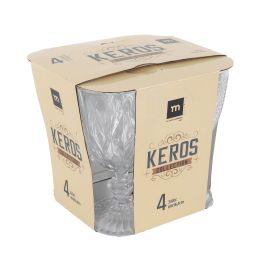 La Mediterranea Set 4 Copas Keros 330 cc Medidas Ø9x16.4 cm (12 Cajas)