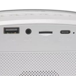 Denver BTM-610 Altavoz Bluetooth 100W con Micrófono, Luz LED, Ranura MicroSD/USB, Batería 1200mAh