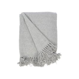Manta Multiusos Pompon Gris 120x150 cm - Giftdecor (12 Unidades) Manta Multiusos Pompon Gris 120x150 cm - Giftdecor (12 Unidades)