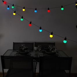 Home Deco Factory Guirnalda Solar 20 LEDs Color Plástico