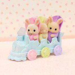 Sylvanian Families La Hora Del Baño De Los Trillizos Set con Bañera, Flotadores y Figuras para +3 Años