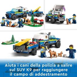 Lego Juego de Construcción City Entrenamiento Móvil Perros Policía 197 piezas, +5 años