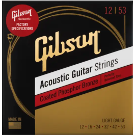 Gibson Juego Acústica Phosphor Bronze Coated Light 12-56 Cuerdas para Guitarra Precio: 14.49999991. SKU: B17QBEAH47