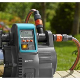 Gardena 6000/6E 1760-20 Bomba automática de superficie Premium inox para hogar y jardín con pantalla LCD