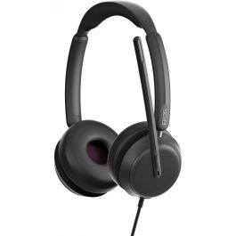 EPOS IMPACT 860 Auriculares Alámbricos para Oficina/Centro de Llamadas, Conexión USB Tipo C, Negro, Diadema Binaural con Cancelación de Ruido Híbrido