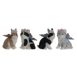 DKD Home Decor Figura Shabby Conejo Gato Negro Blanco Resina 13 x 15 x 11 cm (4 Unidades) Precio: 31.99000057. SKU: S3043213