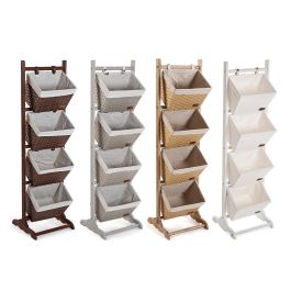 Mueble Baño 4 Cestas Marron Os Versa 35X125CM Mueble Baño 4 Cestas Marron Os Versa 35X125CM