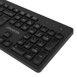 Teclado Inalambrico Qwerty Phoenix K200 Negro Teclado Inalambrico Qwerty Phoenix K200 Negro