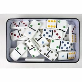 Tactic Dominó Doble 6 Juego de Mesa en Caja de Metal para Niños y Niñas a partir de 5 años