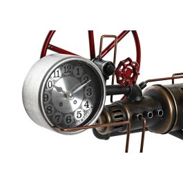 DKD Home Decor Reloj Sobremesa Vintage Dorado Plateado 20 x 26 x 40 cm (2 Unidades)