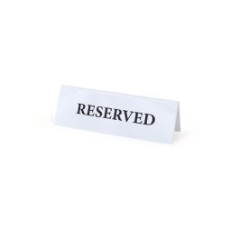 Placa Acrílica Reservado 15x5 cm - My Bar (24 Unidades) Placa Acrílica Reservado 15x5 cm - My Bar (24 Unidades)