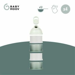 Babymoov Babydose Cajas medidoras de leche en polvo - Pico vertedor ergonómico - Hecho en Francia, Verde