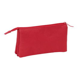Portatodo Triple Sevilla Fútbol Club Rojo 22 x 12 x 3 cm
