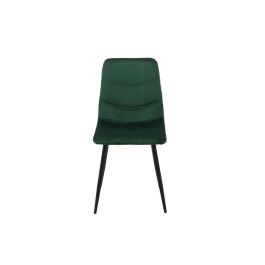 Silla Romimex Verde Terciopelo Metal 45 x 89 x 55 cm