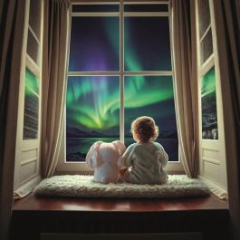 Clementoni CLE8005125529216 Mi Conejo Polar - Proyector de Auroras Boreales