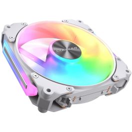 COUGAR Apolar 120 ARGB - Ventilador de caja para PC 120mm Reverse Blade, Blanco, 75,38 cfm, 37,1 dB