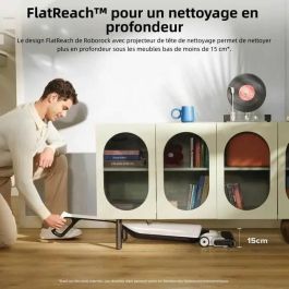 Roborock AAABF62686 Aspiradora Inalámbrica en Seco y Húmedo 17.000 Pa FlatReach, Autolimpieza y Secado Automático