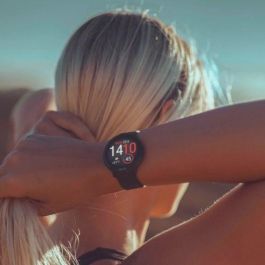 Polar Ignite 3 Titanium, Correa de Cuero y Silicona Marrón, Pantalla AMOLED 1.28", GPS, Reloj Deportivo Resistente al Agua