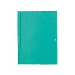 Carpeta Liderpapel Gomas Plastico Folio Solapas Color Verde