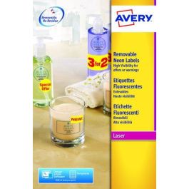Etiquetas Adh.Impr.Avery A4 Fluor Amarillo C.Rectos Caja 20H 210X297 Mm 20 Uds.(L6006) Precio: 27.89000027. SKU: B17G2SLETG