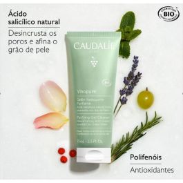 Caudalie (303/002) VINOPURE Gelatina Limpiadora Facial Purificante. Combate Imperfecciones, Reduce Poros y Controla Sebo. 75 ml.