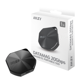 MSI DATAMAG 20GBPS Unidad Externa SSD 1TB USB Tipo C USB 3.2 Gen 2x2 Negro