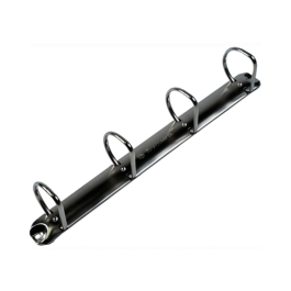 Exacompta Carpeta 4 Anillas Mixtas 50 mm Kreacover Forrada PP A4+ Personalizable con 3 Bolsos Exteriores Blanco