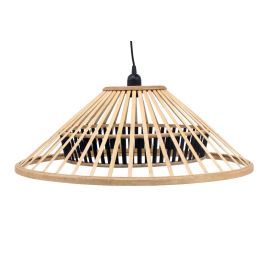 DKD Home Decor Lámpara de Techo Urban de Bambú Marrón, 60x60x26 cm, Casquillo E27, Potencia Máx. 50W, Cable 175 cm, 1 Luz Precio: 49.7899996. SKU: S3040172