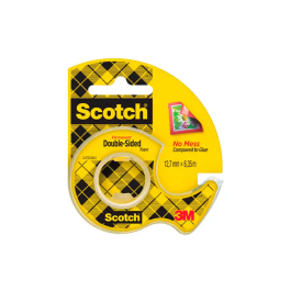 Scotch Cinta Adhesiva Doble Cara 136-d 6,3 mt x 12 mm en Portarrollo Transparente Precio: 22.58999941. SKU: B1972T7XDP