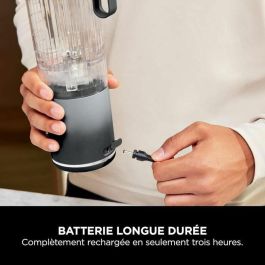 Ninja Licuadora portátil Blast Max BC251EULD, Recipiente 530 ml, Batería 2h, Inalámbrica, Sin BPA, Gris