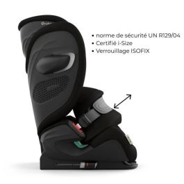 Cybex Gold Silla de Coche Pallas G3 Plus Moon Black, De 15 Meses a 12 Años, CYB4063846543120