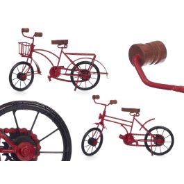 Bicicleta roja mediana Giftdecor - Hierro, madera y plástico - 34x21x11 cm (8 Unidades) Precio: 79.68999984. SKU: B1GMKKDMTB