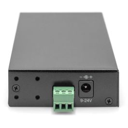 Digitus USB Hub 4 Puertos 3.0 industrial line, Negro