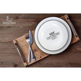Santa Clara Vajilla Redonda "Cuisine" 18 Piezas (2 Unidades)