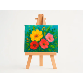 Liderpapel Mini Lienzo con Caballete 6x8 cm 280g/m2 Certificado FSC