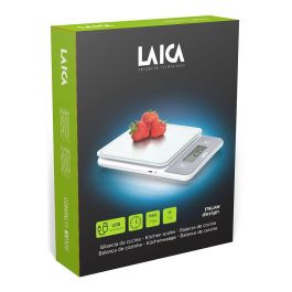 Laica Báscula de Cocina Electrónica KS1320 Digital hasta 5kg Plata Recargable USB Vidrio Templado
